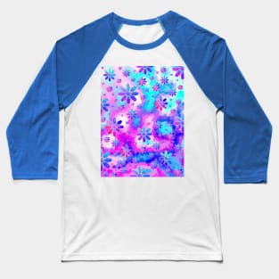 FLOWERS Blooming Abstract Floral - Flowers Art Baseball T-Shirt